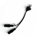 Novacom Y-kabel 3.5mm mickuttag, 3.5mm PTT uttag till 80M